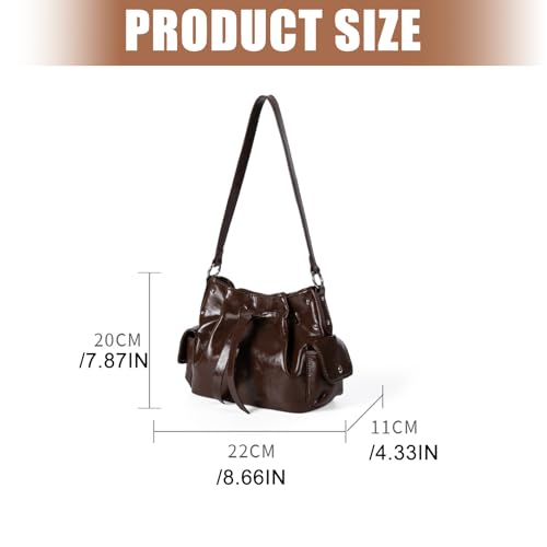 Sac sous les bras tendance en cuir PU souple et léger de style coréen - 6