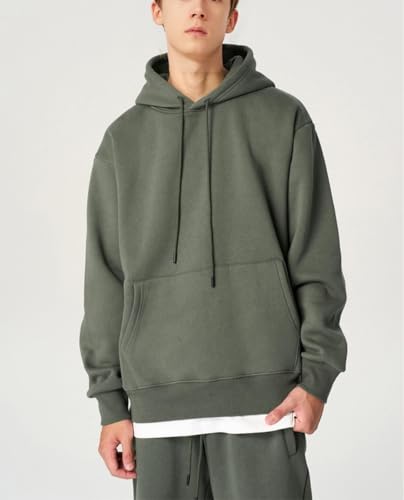 Mens Hoodies Drawstring Long Sleeve Hoodie Basic Teenage Pullover Casual Unisex Oversized Sweatshirts2