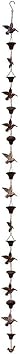 1pcs Rain chain,8.5Ft Copper Rain Chains for Gutters,Rain Chain For Gardens And Patios Unique,for Gutters, Metal Rainwater Catcher ChainBrown