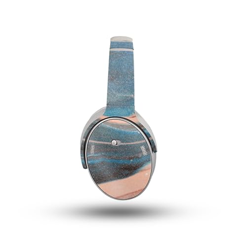 Image of Glossy Glitter Headphone Skin Compatible with Bose QuietComfort Headphones (2023) - Sea Dunes - Premium 3M Vinyl Protective Wrap Decal Cover - Easy to Apply | Crafted in The USA by MightySkins