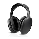 RCA Wireless Bluetooth Headphones, Over Ear Noise Cancelling Headphones, Deep Bass, 12H Playtime, Bluetooth 5.4, Memory Foam Cushions, Built-in Mic, Universal Compatibility, Black