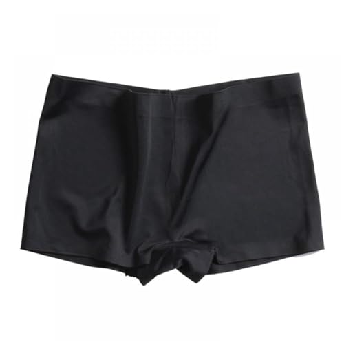 Women's Camisole Shorts Dress Comfortable and Smooth Yoga Shorts Fitness Pants Ropa Interior Femenina Tangas Ultrasport Mujer (Black, XXL)
