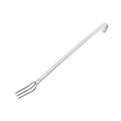 Fourchette à long manche inox à 3 dents