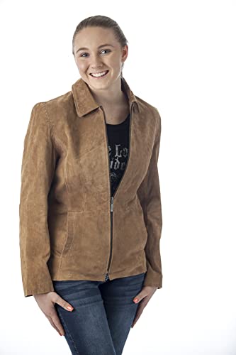 REED Women's Genuine Suede Leather Fashion Jacket3
