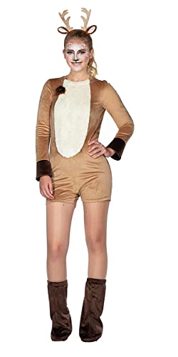 MIMIKRY Disfraz suave de Rehkitz para mujer, de , puños de Nicki Teddy Bambi REH, tamaño: 40