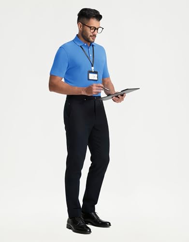 Camiseta polo para hombre, manga corta, ligera y suave, mezcla de algodón con bolsillo, ideal para verano y uso diario miniatura 7