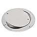 JT-HLM 4 inch Boat Hatch 316 Stainless Steel Round Non Slip 2 Eyes Inspection Hatch Deck Plate with Detachable Cover For Marine Boat Yachts Ships