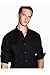 Armani Exchange Men's Long Sleeve Cotton Jacquard Button Down, Black, Large