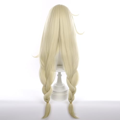 Image of Alice 90 cm / 35 in wig Suitable for game genshin Alice plait Synthetic hair with wig cap
