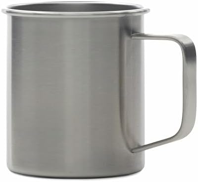 Mizu 13 oz. Camp Cup - Durable Stainless Steel, Single Wall with Ergonomic Handle (Stainless) image 3