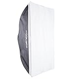 Lieferumfang:1x Walimex Pro Softbox faltbar, 60x90cm inkl. Tasche, 1x Softboxadapter für Aurora/Bowens