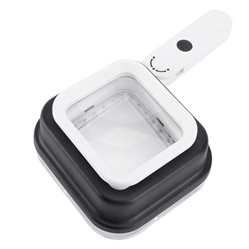 VILLCASE Lupa Com Luz E Escala 10X 15X 20X Lupa Portátil Com Lupa Lupa Iluminada para Idosos Lendo M