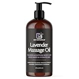 Lavender Sensual Massage Oil with Collagen and Stem Cells, Skin Tightening Therapy for Bum, Thighs, and Belly, Fast-Absorbing Cellulite Oil, 8 fl oz by M3
