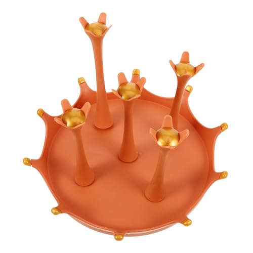 BIUDECO Portabicchieri Rotante per Cucina Organizer Scolabottiglie e Scolata Supporto Resistente per Tazze e Bottiglie Colore per Cucine Domestiche e Ristoranti