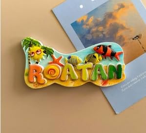 Imán Decorativo Roatan con Diseño Tropical de Pescado