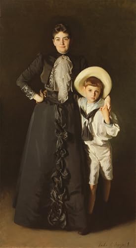 Toile John Singer Sargent pour salon chic affiche portrait d'art 60x90cm