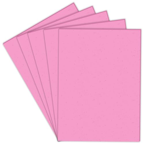 Lakeer Baby Pink Color A4 Eva Foam Sheets-5mm Thick, Pack of 5 Sheets | for Scrapbooking, Art & Craft Projects, Decorations, Etc (Baby Pink Color)
