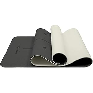 MAXYOGA® MaxDirect Esterilla Yoga con Sistema de Alineación y Marcados. Colchoneta Yoga Mat Antideslizante y Ligera de Material Ecológico TPE. Tamaño Ideal 183cm x 61cm x 6mm.