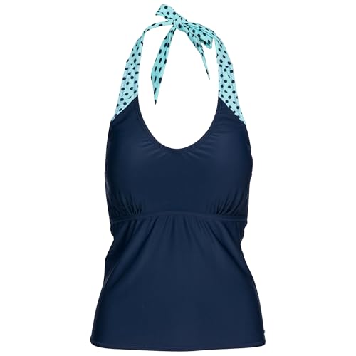 Trespass Womens Tankini Halter Neck Swimwear Beachwear Winona Navy