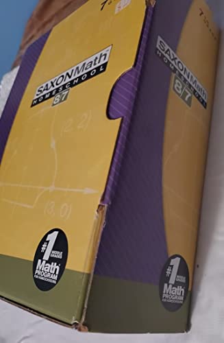 Math: 8 7 Homeschool Kit (Saxon Math 8/7 Homeschool)