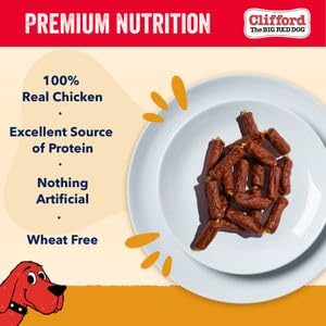 Clifford The Big Red Dog Soft Training Treats for Puppies and Dogs – Healthy, High Protein, Grain Free, Soft Puppy Treats for Small Dogs and Large – Real Chicken Sausage – 24oz image 4