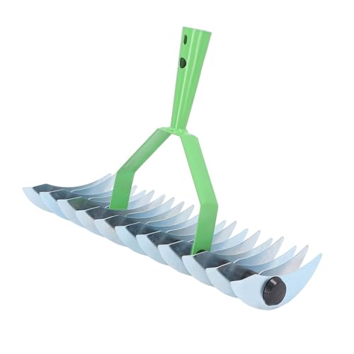 Rastrillo Descompactador de Césped Acero Inoxidable Cabeza Ancha miniatura 3