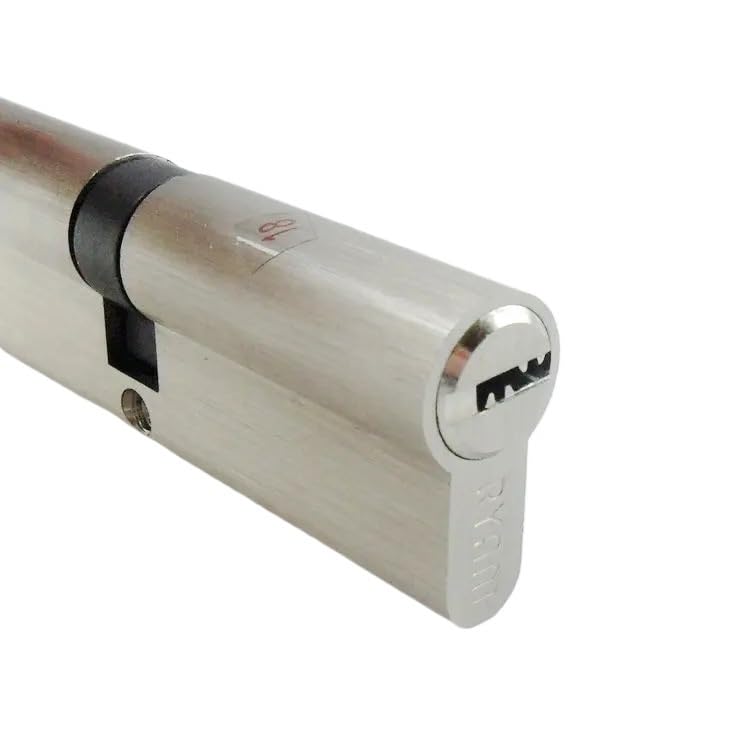 Cilindro per serratura, Serratura a cilindro doppia apertura Ottone Rame 55-90mm 5 chiavi(Dc-70mm)