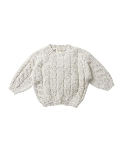 7AM Boxy Sweater Cable Fuzzy