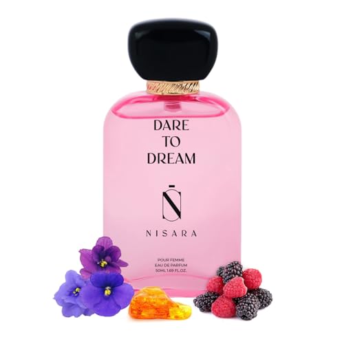 Image of NISARA Dare To Dream Perfume For Women 50 Ml|Girl Long Lasting Eau De Parfum|Edp Scent Spray|Fruity Floral Fragrance|With Jasmine,Musk,Vanilla & Amber Notes|Edp Women|Premium Perfume|Perfect Gift