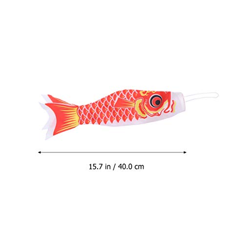 DOITOOL 5 peças de 40 cm japonesa Carpa Windsock Streamer Bandeira de peixe Kite Koinobori Decoração