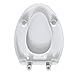 CYRRET 3 Inch Elevated Toilet Seat Riser, Raised Toilet Seat Enlongated Bowl (18.5