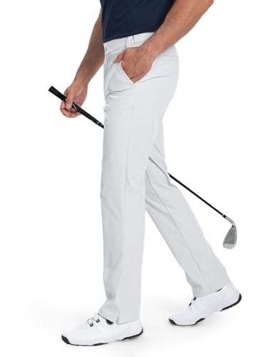 Moosehill Men's Stretch Golf Pants Quick Dry Comfy Trousers