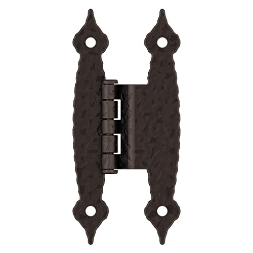 Amerock BPR3406ORB | Cabinet Hinge | 3/8 inch (10 mm) Offset Non-Self Closing Face Mount | Oil Rubbed Bronze | Kitchen Cabinet Door Hinge | 1 Pair/2 Pack | Functional Hardware