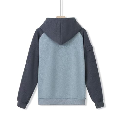 Mens Tactical Hoodie Quater Zip Up Pullover Sweatshirt Casual Workout Hoodies with Pockets3