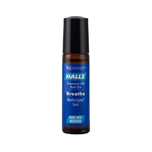Halls Essential Oil Mentho-Lyptus Blend Roll-On with 100% Pure Essential Oils, 10mL