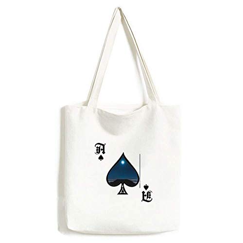 Sac à main poker spade lavable et grand cabas pour loisirs créatifs moon night