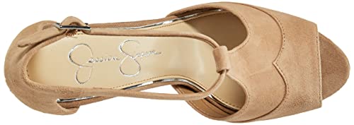 Jessica Simpson Womens Dany Peep Toe Suede Platform Heels Taupe 7 Medium (B,M) #TOP4