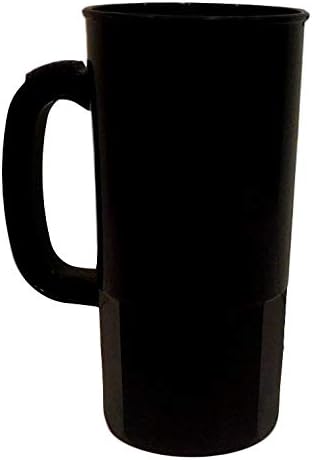 Miniatura 5 de Jean's Plastics Tazas de cerveza Steins para cerveza con capacidad para 22 onzas a borde. Cantidad 6 1 ea rojo, azul, amarillo, granito, negro,