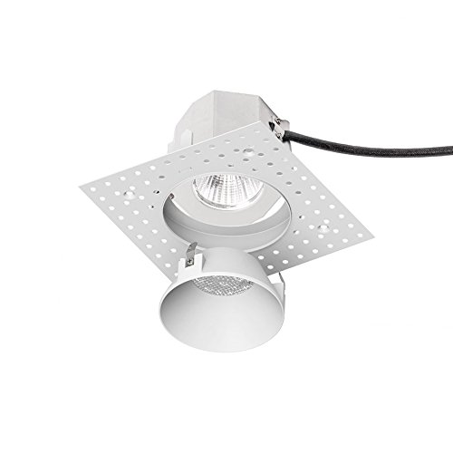 WAC Lighting R3ARDL-F827-WT Aether Round Invisible Trim with LED Light Engine Flood 40 Beam 2700K Warm White