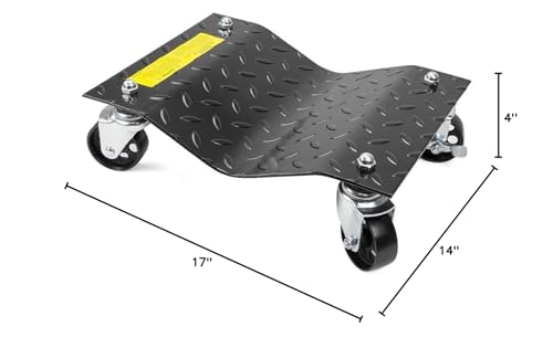 Xtremepowerus KIT435 4-Tires Premium Skates Wheel Car Dolly Repair Slide Vehicle Car Moving Dolly (Pack Of 4) Rated At 6000Lbs. thumb #5