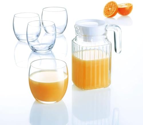 Luminarc Quadro Fridge Jug - White Lid, 0.5l, A75201