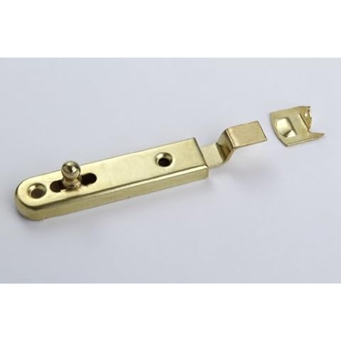 Furniture Sliding Bolt 70 mm Brass Plated Cover