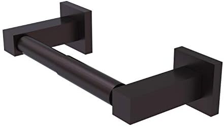 Allied Brass MT-24 Montero Collection Contemporary Two Post Tissue Toilet Paper Holder, Antique Bronze