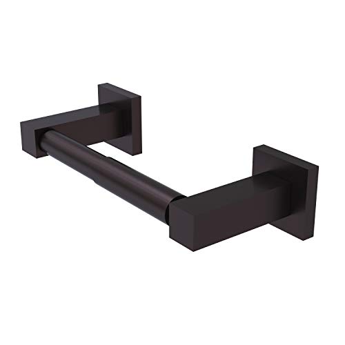 Allied Brass MT-24 Montero Collection Contemporary Two Post Tissue Toilet Paper Holder, Antique Bronze