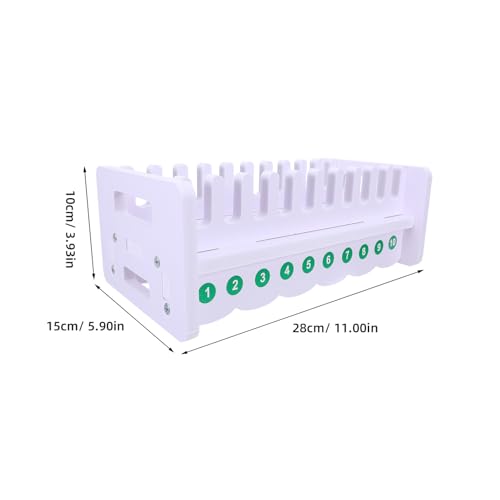 Support de Téléphone de Bureau Plastique Blanc Rangement Mobile Multi-Compartiments - 3