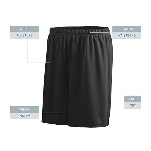 Augusta Sportswear Octane Shorts-100% Polyester, Moisture-Wicking Gym Shorts for Men, 7" Inseam, Tag-Free3