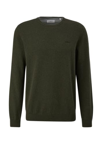 s.Oliver Herren Baumwollpullover – mit Logo-Stickerei &...