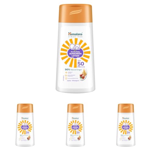 Image of Himalaya Gentle Baby Sunscreen Lotion SPF 50 PA++++ | No White Cast | 50ml (Pack of 4)