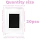 outtshop 20 Stück Mini Bilderrahmen, Kleine Bilderrahmen für Fotos 7 x 4,5 cm, Bilderrahmen Klein Magnete Selbst Gestalten, Klares Acryl Bilderrahmen Magnetisch Geschenke für Familie und Freunde