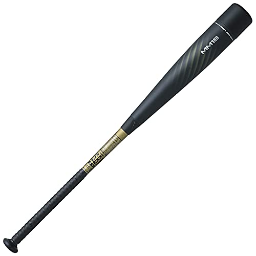 SSK SBB4023MD Baseball Soft FRP Bat MM18 Middle Balance Black x Gold, 33.1 inches (84 cm)